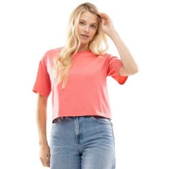 Damski luźny crop top Lifestyle Siroko IBZ Eivissa Coral. Brązowe topy sportowe SIROKO, bez wzorów, z bawełny. Za 126.00 zł.