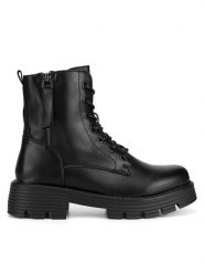 DeeZee Botki WS6119-30 Czarny. Czarne botki DeeZee, bez wzorów, bez obcasa, na płaskiej podeszwie, bez zapięcia. Za 143.99 zł.