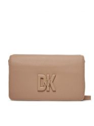DKNY Torebka Seventh Avenue Md Fl R33EKY30 Beżowy. Brązowe torebki klasyczne DKNY, bez wzorów, ze skóry, bez dodatków. Za 1,179.00 zł.