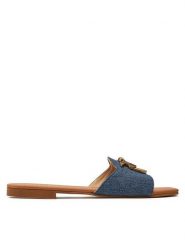 Pinko Klapki Marli 01 SD0063 T002 Granatowy. Niebieskie klapki Pinko, bez wzorów, z materiału, bez obcasa, bez zapięcia. Za 979.99 zł.