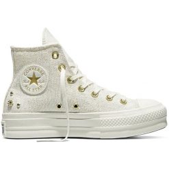 Buty sportowe Converse Chuck Taylor All Star Lift. Brązowe buty sportowe lifestyle Converse, bez wzorów, retro, bez zapięcia. Za 590.00 zł.