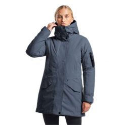 Wodoodporna parka dla kobiet Tenson Vision. Niebieskie płaszcze Tenson, na zimę, bez wzorów, bez kaptura. W wyprzedaży za 1,185.00 zł.