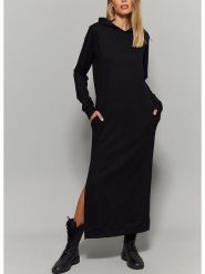 Milan Kiss Sukienka w kolorze czarnym rozmiar: L. Czarne sukienki Milan Kiss, na co dzień, l, bez wzorów, bez kołnierzyka, bez ramiączek, maxi, proste. Za 165.99 zł.