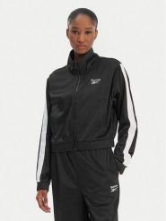 Reebok Bluza Cecilia RK25511CCW Czarny Regular Fit. Czarne bluzy bez kaptura Reebok, xl, bez wzorów, z syntetyku, bez kaptura. Za 219.99 zł.