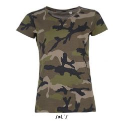 Koszulka damska Sol's Camo. Brązowe t-shirty sportowe SOL'S, s, bez wzorów, bez ramiączek. Za 134.00 zł.