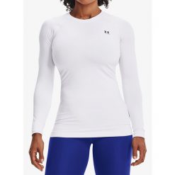 Bluza damska Under Armour ColdGear Authentics Crew. Białe bluzy Under Armour, m, bez wzorów, bez kaptura. Za 169.99 zł.