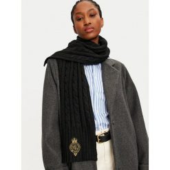 Szalik LAUREN RALPH LAUREN. Czarne szaliki i kominy Lauren Ralph Lauren, bez wzorów. Za 299.99 zł.