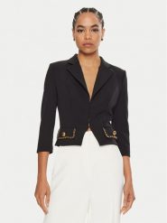 Elisabetta Franchi Marynarka GI-T85-46E2 Czarny Regular Fit. Czarne marynarki i żakiety Elisabetta Franchi, bez wzorów, z syntetyku, bez ramiączek. Za 1,859.00 zł.