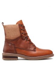 Pikolinos Botki W8J-8966C1 Brązowy. Brązowe botki Pikolinos, bez wzorów, ze skóry, bez obcasa, na płaskiej podeszwie, bez zapięcia. Za 369.99 zł.