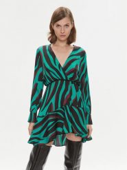 Pinko Sukienka koktajlowa Akihiro 102046 A1B7 Turkusowy Regular Fit. Niebieskie sukienki Pinko, bez wzorów, z wiskozy, wizytowe, bez kołnierzyka, bez ramiączek. Za 719.99 zł.