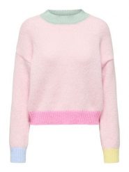 ONLY Sweter w kolorze jasnoróżowym rozmiar: M. Różowe swetry ONLY, m, bez wzorów, bez ramiączek. Za 115.95 zł.