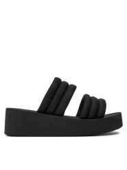 Roxy Klapki ARJL101151 Czarny. Czarne klapki Roxy, bez wzorów, z materiału, bez obcasa, bez zapięcia. Za 119.99 zł.