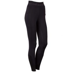 Damskie legginsy jeździeckie z pełną przyczepnością Harry's Horse Equitights Den. Czarne legginsy HARRYS HORSE, bez wzorów. Za 375.50 zł.