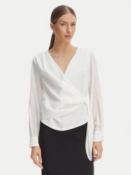 Rinascimento Koszula CFC0127578003 Biały Regular Fit. Białe koszule Rinascimento, m, bez wzorów, z syntetyku, biznesowe, bez kołnierzyka, bez ramiączek. Za 399.99 zł.