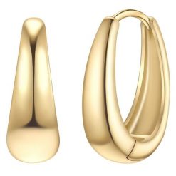 Yokoamii Kolczyki kola z pozlacanego mosiadzu 1 ct Damski. Żółte kolczyki Yokoamii, pozłacane. Za 149.99 zł.