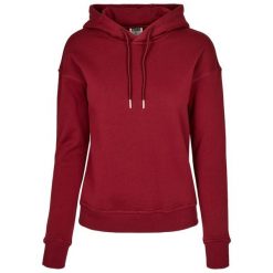 Bluza damska z kapturem Urban Classics organic. Brązowe bluzy Urban Classics, bez wzorów, bez ramiączek, z kapturem. Za 206.75 zł.