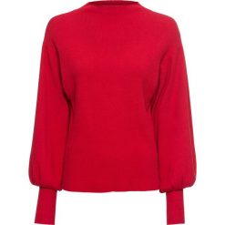 Sweter oversize. Czarne swetry bonprix, bez wzorów, z dzianiny, eleganckie, bez ramiączek. Za 102.99 zł.