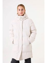 Garcia Płaszcz pikowany w kolorze kremowym rozmiar: 152/158. Brązowe płaszcze Garcia, bez wzorów, bez kaptura. Za 306.01 zł.