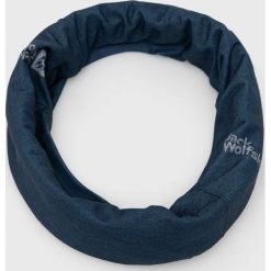 Jack Wolfskin komin kolor granatowy gładki. Niebieskie szaliki i kominy Jack Wolfskin, bez wzorów, z dzianiny. Za 69.99 zł.