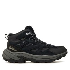 Trekkingi Jack Wolfskin. Szare buty trekkingowe Jack Wolfskin, bez zapięcia. Za 449.99 zł.