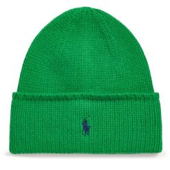 Czapka Polo Ralph Lauren. Zielone czapki zimowe Polo Ralph Lauren, bez wzorów. Za 449.99 zł.