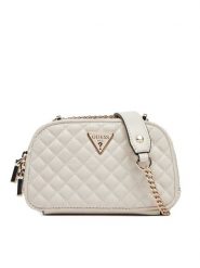 Guess Torebka HWEQG9 54174 Écru. Kopertówki Guess, z aplikacjami, ze skóry, wizytowe, bez dodatków. Za 289.99 zł.