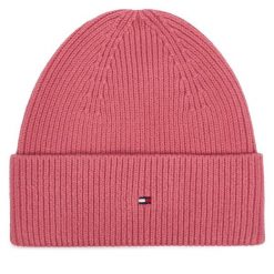 Czapka Tommy Hilfiger. Czerwone czapki zimowe Tommy Hilfiger, bez wzorów. Za 189.99 zł.