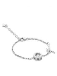 Guess Bransoletka JUBB01 462JW Srebrny. Szare bransoletki Guess, srebrne. Za 179.99 zł.