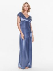 Calvin Klein Sukienka codzienna K20K205611 Niebieski Regular Fit. Niebieskie sukienki Calvin Klein, na co dzień, bez wzorów, z syntetyku, bez kołnierzyka, bez ramiączek, proste. Za 699.99 zł.