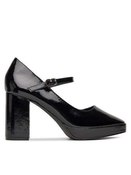 DeeZee Półbuty 3995 Czarny. Czarne półbuty wsuwane DeeZee, bez wzorów, ze skóry, bez obcasa, na obcasie. Za 149.99 zł.