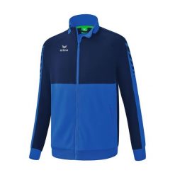 Kurtka robocza Erima Six Wings niebieska junior. Niebieskie kurtki Erima, bez wzorów, z materiału, sportowe, bez kaptura. Za 272.99 zł.