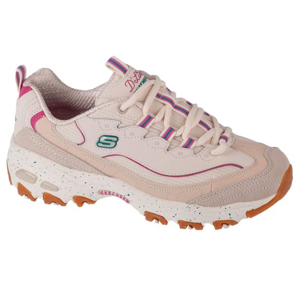Buty sportowe Sneakersy damskie, D'Lites - Bold Views. Brązowe buty sportowe lifestyle Skechers, bez wzorów, sportowe, bez zapięcia. Za 339.99 zł.