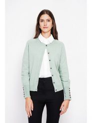 ASSUILI Kardigan w kolorze miętowym rozmiar: 42. Zielone swetry Assuili, bez wzorów, klasyczne, bez ramiączek. Za 131.12 zł.