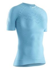 X-Bionic Koszulka w kolorze błękitnym do biegania rozmiar: XL. Niebieskie t-shirty sportowe X BIONIC, xl, bez wzorów, z materiału, bez ramiączek, do biegania. Za 260.99 zł.