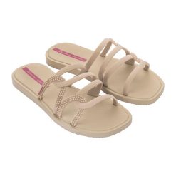 Klapki damskie Ipanema Solar. Brązowe klapki Ipanema, bez wzorów, sportowe, bez obcasa, bez zapięcia. Za 59.99 zł.