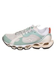 Mizuno Buty sportowe "Wave Prophecy Beta 2" w kolorze biało-miętowym rozmiar: 42,5. Białe buty treningowe Mizuno, bez wzorów, z materiału, bez zapięcia, outdoorowe. Za 437.95 zł.