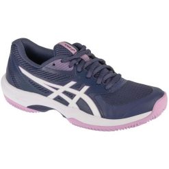 Buty do tenisa Asics Game Ff Clay/OC 1042A282-500 granatowe. Buty treningowe bez wzorów, z gumy, bez zapięcia, tenisowe. Za 501.90 zł.
