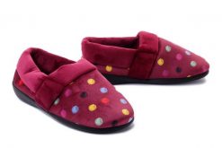 ADANEX 28393 DIANA DIP5VV bordowy, kapcie damskie. Czerwone kapcie Adanex, bez wzorów. Za 53.95 zł.
