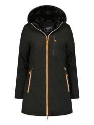 Canadian Peak Parka "Cassimineak" w kolorze czarnym rozmiar: M. Czarne płaszcze Canadian Peak, m, z aplikacjami, bez kaptura. Za 197.17 zł.