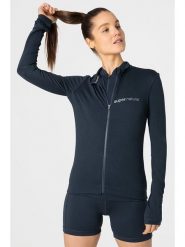 Super.natural Bluza "Grava" w kolorze granatowym rozmiar: M. Niebieskie bluzy super.natural, m, bez wzorów, bez ramiączek, bez kaptura. Za 282.99 zł.