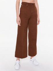 Tommy Hilfiger Jeansy WW0WW36962 Brązowy Wide Fit. Brązowe jeansy Tommy Hilfiger, bez wzorów, z bawełny. Za 309.99 zł.