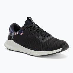 Buty treningowe damskie Under Armour Charged Aurora 2+hydrometallic warm. Czarne buty treningowe Under Armour, bez wzorów, bez zapięcia, na fitness i siłownię. Za 209.99 zł.