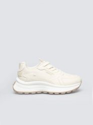 Sneakersy damskie beżowe TT274024 801. Brązowe buty sportowe lifestyle BIG STAR, bez wzorów, z syntetyku, klasyczne, z okrągłym noskiem, bez zapięcia. Za 179.99 zł.