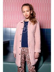 B.Nosy Płaszcz pluszowy w kolorze jasnoróżowym rozmiar: 104. Różowe płaszcze B.Nosy, bez wzorów, bez kaptura. Za 82.99 zł.