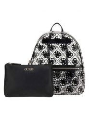 Guess Plecak w kolorze czarnym - 29 x 33 x 12 cm rozmiar: onesize. Czarne plecaki Guess, z aplikacjami, z materiału, na ramię, bez dodatków. Za 463.38 zł.