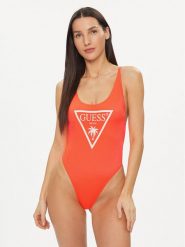 Guess Strój kąpielowy E4GJ48 MC044 Pomarańczowy. Brązowe stroje jednoczęściowe Guess, z aplikacjami, z syntetyku. Za 229.99 zł.