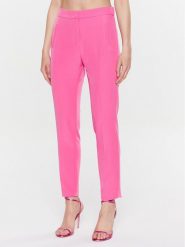 Kontatto Spodnie materiałowe CO9000 Różowy Slim Fit. Czerwone spodnie materiałowe Kontatto, bez wzorów, z materiału. Za 159.99 zł.
