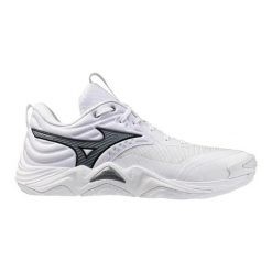 Buty halowe Mizuno Wave Momentum Elite. Białe buty do biegania Mizuno, bez wzorów, bez zapięcia, do biegania, mizuno wave. Za 790.80 zł.