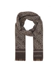 Guess Szalik AM9670 POL03 Brązowy. Brązowe szaliki i kominy Guess, z aplikacjami, z poliesteru. Za 234.99 zł.