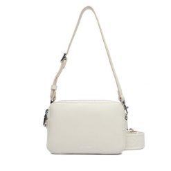 Torebka Calvin Klein. Białe torebki klasyczne Calvin Klein, bez wzorów, klasyczne, bez dodatków. Za 409.99 zł.